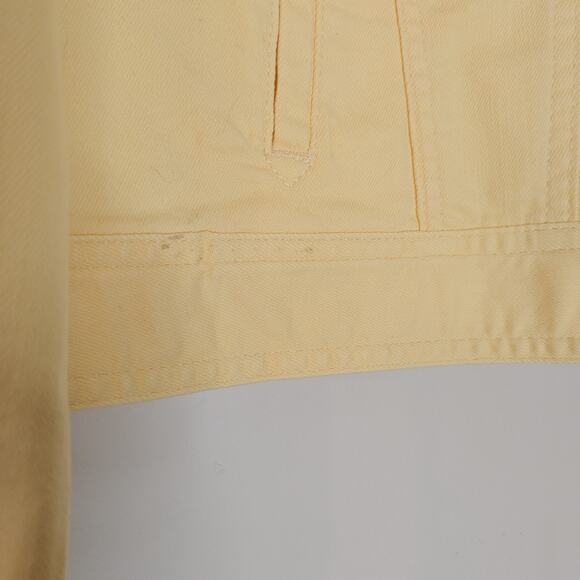 Talbot's Classic Denim Jacket, yellow, XL - Picture 5 of 6